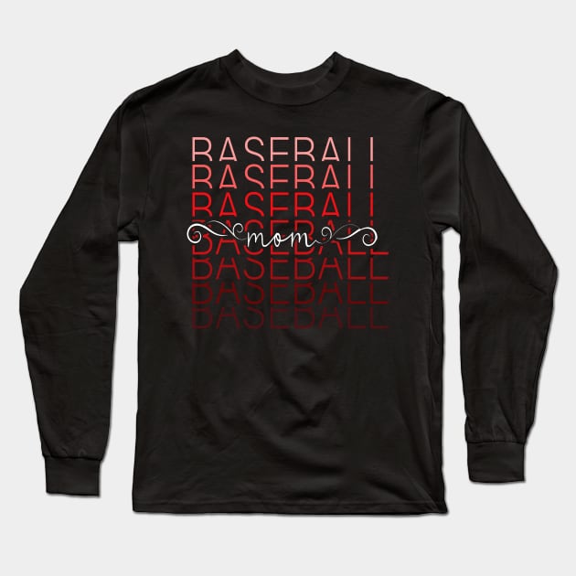 Baseball Mom Long Sleeve T-Shirt by kimmieshops